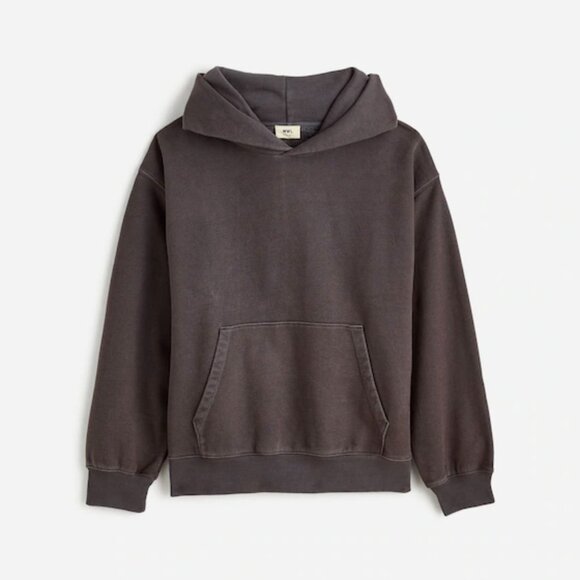 NWT Madewell Boyfriend Midweight Hoodie Sweatshirt in Coal - Size: Small - Picture 11 of 11